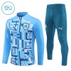 Tréninkový Mikina Olympique de Marseille Čtvrt Zip Modrá 2024-25 - Dětské Tréninkový Mikina Olympique de Marseille Čtvrt Zip Modrá 2024-25 - Dětské